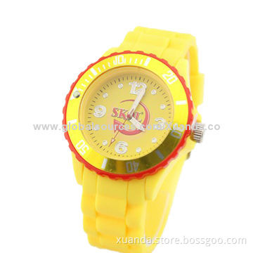 Fashion silicone watches, monthly sales of more than 40,000pcs, suit for promotional style